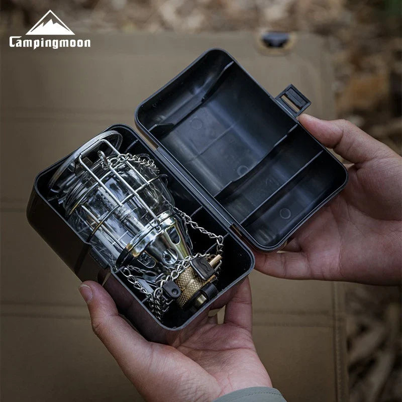 CAMPINGMOON T-4 Portable Gas Lantern 40LUX Stainless