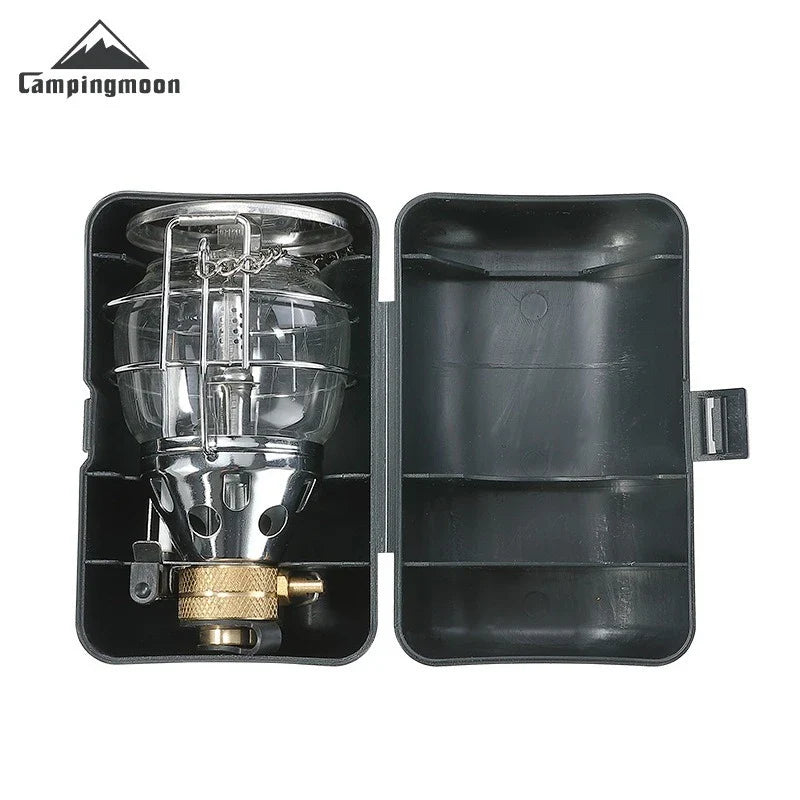 CAMPINGMOON T-4 Portable Gas Lantern 40LUX Stainless