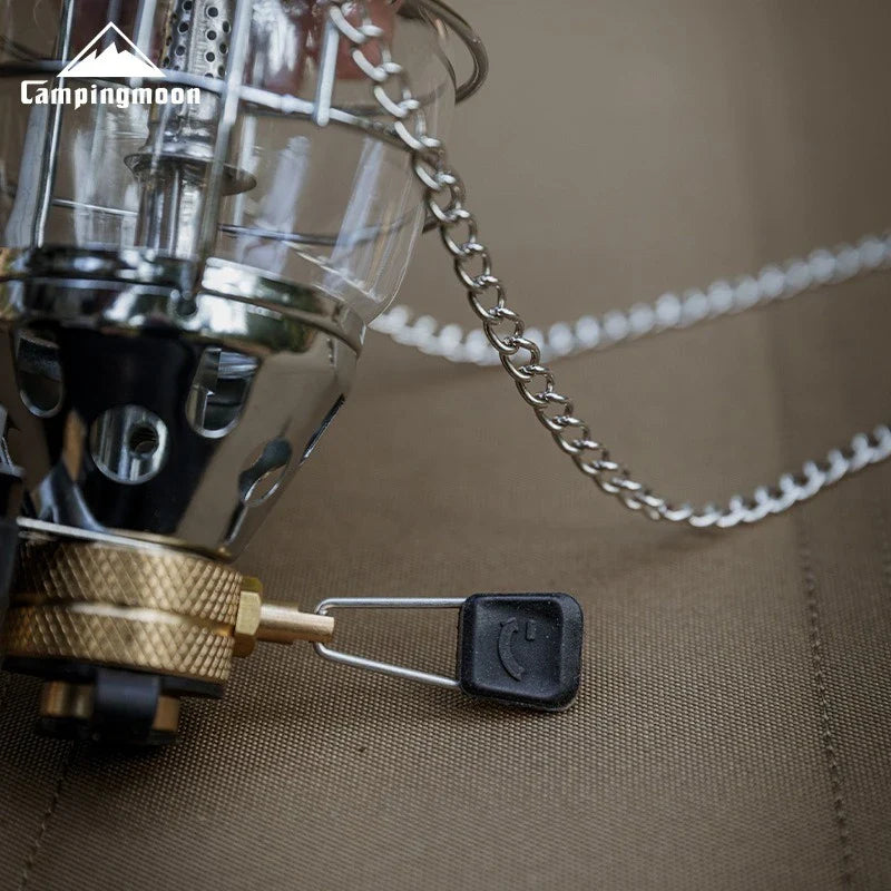 CAMPINGMOON T-4 Portable Gas Lantern 40LUX Stainless